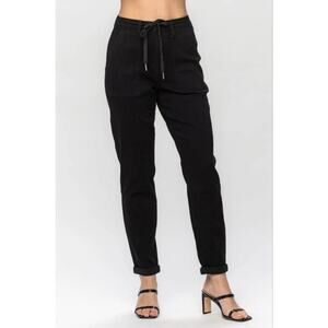Judy Blue High Waist Black Jogger Jeans NEW Size 0/24 *JB88700